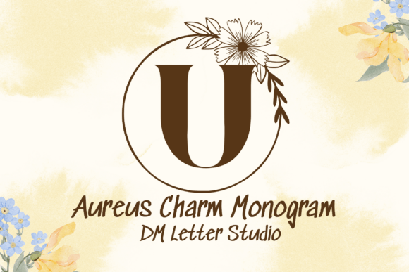 Aureus Charm Monogram: A Serif Font for Editorial Elegance