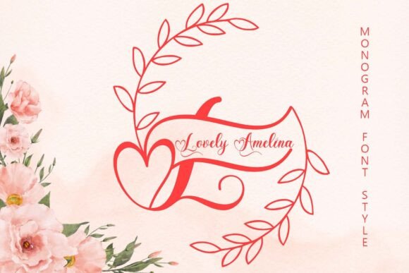 Beautiful Typography with Lovely Amelina