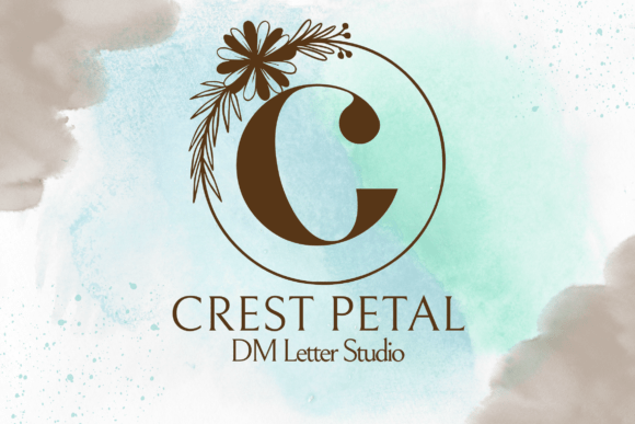 Crest Petal Monogram: A Serif Font for Elegant Digital Design