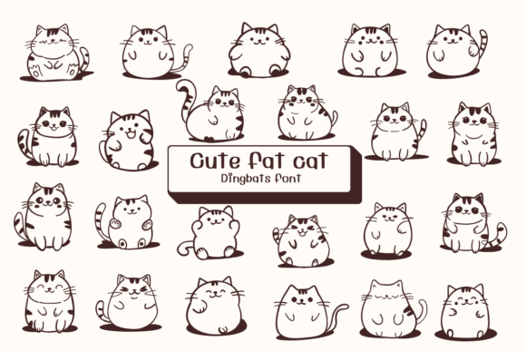 Cute Fat Cat: A Feline-Friendly Font for Digital Design