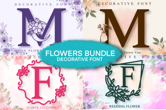 Flowers Bundle: A Typeface That Breathes Romance Into Every Design