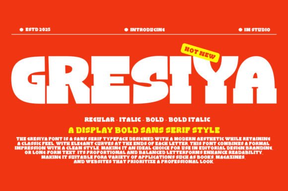 Gresiya 4 Style: A Timeless Sans Serif for Editorial Elegance