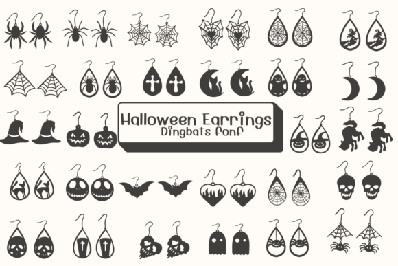 Halloween Earrings: A Spooky Typographic Accent for Editorial Design