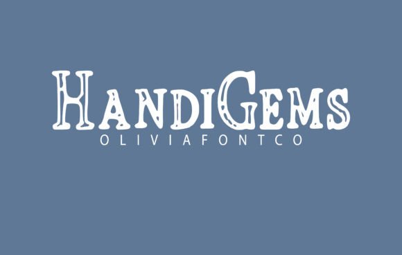 Handigems: A Romantic Handwritten Font for Editorial Design