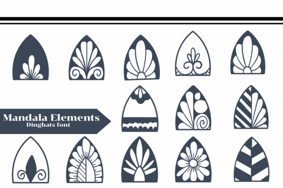 Mandala Elements: A Versatile Font for Editorial Design