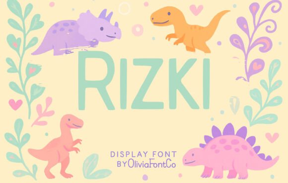 Rizki: A Display Font for Dynamic Web Design