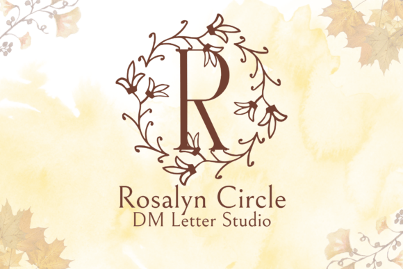 Rosalyn Circle Monogram: A Serif Font for Editorial Elegance