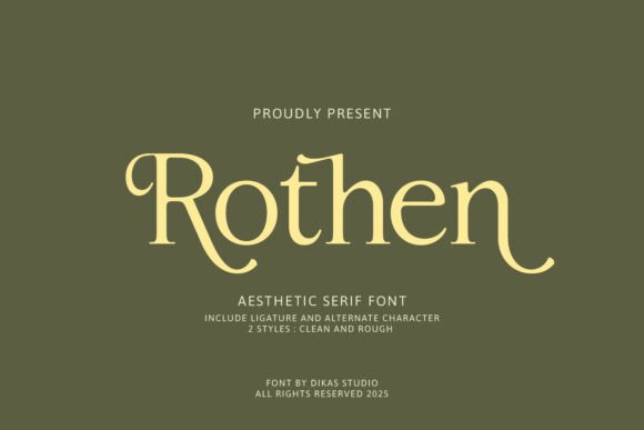 Rothen: A Serif Font That Elevates Editorial Design