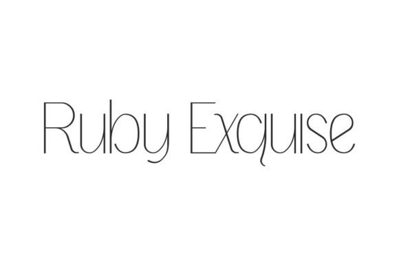 Ruby Exquise: A Font That Elevates Your Brand